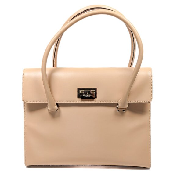 kate spade Handbags - KATE SPADE Leather Gold Clasp Harwood Place Sinclair Nude Hand Bag